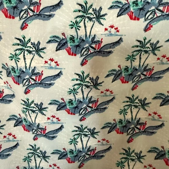 Slate & Stone Men's Blue Tropical Button Down Shirt - Picture 5 of 5